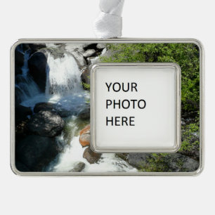 Cascade Falls in Yosemite National Park Verzilverd Omlijst Ornament
