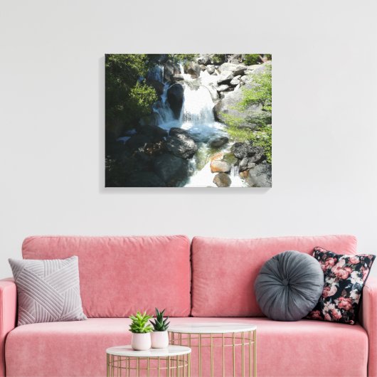 Cascade-Herfsten in het Nationaal Park Yosemite Canvas Afdruk (Insitu (Woonkamer))