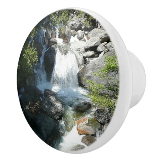 Cascade-Herfsten in het Nationaal Park Yosemite Keramische Knop (Rechts)