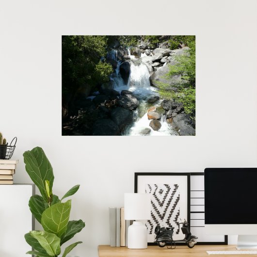 Cascade-Herfsten in het Nationaal Park Yosemite Poster (Thuiskantoor)