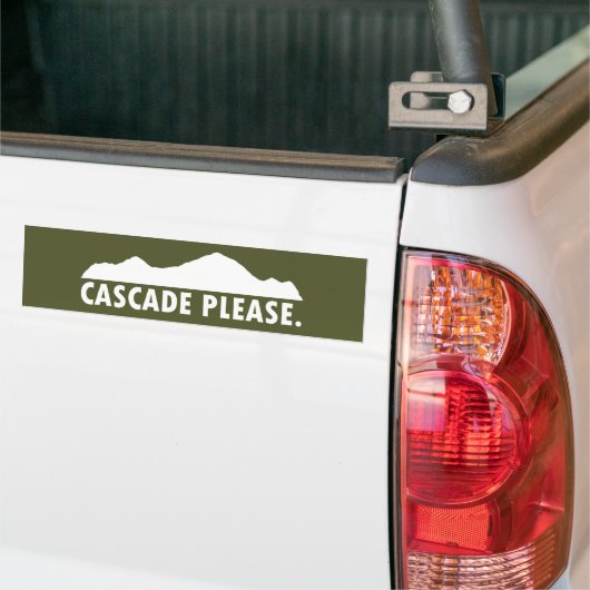 Cascade Idaho alstublieft Bumpersticker (Op Truck)