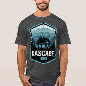 Cascade Idaho Mountain Town Cabin Oversized T-shirt (Voorkant)