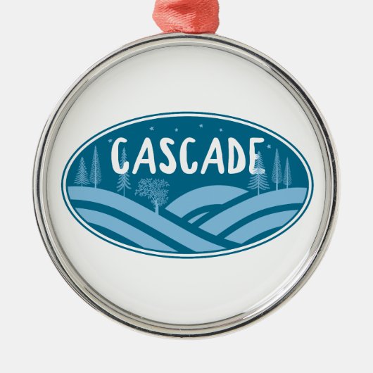 Cascade Idaho Outdoors Metalen Ornament (Voorkant)