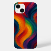 Cascade iPhone Case – Levendig schilderachtig kuns (Achterkant)