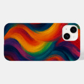 Cascade iPhone Case – Levendig schilderachtig kuns (Achterkant (horizontaal))