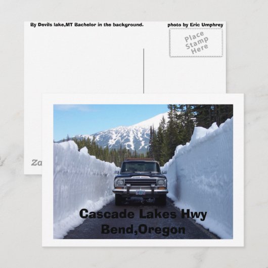 Cascade Lakes Hwy Bend, Oregon Briefkaart (Voorkant / Achterkant)