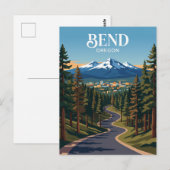 Cascade Meren Wandelpad USA Briefkaart (Voorkant / Achterkant)
