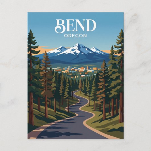Cascade Meren Wandelpad USA Briefkaart (Voorkant)