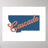 Cascade, Montana State Print (Voorkant)