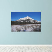 Cascade Mountain Canada Canvas Print (Insitu (Houten vloer))
