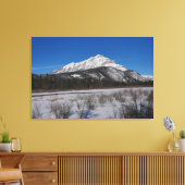 Cascade Mountain Canada Canvas Print (Insitu (Woonkamer))