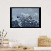 Cascade Mountain Peaks Poster (Keuken)