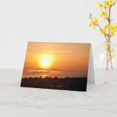 Cascade Mountain Range op zonsopgang - Frameable A Kaart (Gele Bloem)