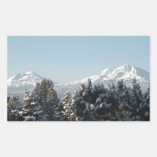 Cascade Mountain Rechthoekige Sticker (Voorkant)