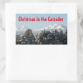 Cascade Mountain-Sticker Rechthoekige Sticker (Tas)