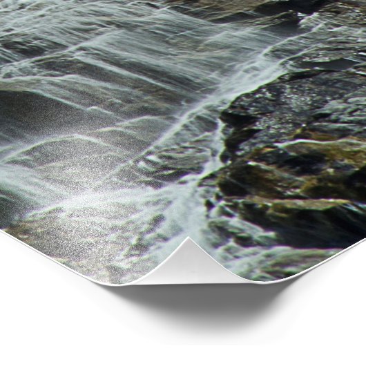 Cascade Mountain Waterfall Foto Afdruk (Hoek)