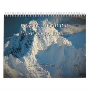Cascade Mountains - staat Washington Kalender