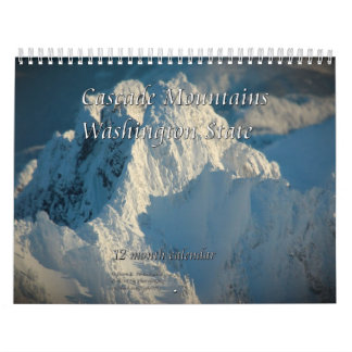Cascade Mountains - staat Washington Kalender