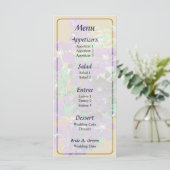 Cascade of Clematis Menu... Menu (Staand voorkant)