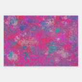 Cascade of Color Abstract Design Pattern Inpakpapier Vel (Voorkant)