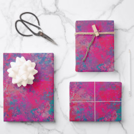 Cascade of Color Abstract Design Pattern Inpakpapier Vel