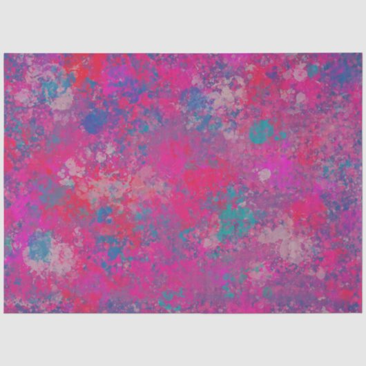 Cascade of Color Abstract Design Pattern Tissuepapier (Voorkant)