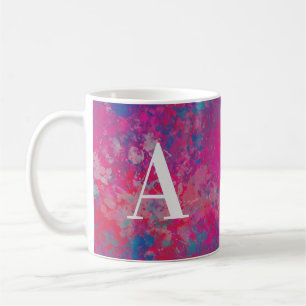Cascade of Color Red, Pink and Blues Koffiemok