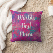 Cascade of Color Red, Pink and Blues Kussen (Deken)