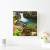 Cascade on Hare Creek, Californië Vierkante Klok (Huis)