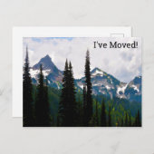 Cascade Peaks Waterverf Wijziging adres Briefkaart (Voorkant / Achterkant)