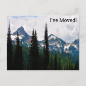 Cascade Peaks Waterverf Wijziging adres Briefkaart (Voorkant)