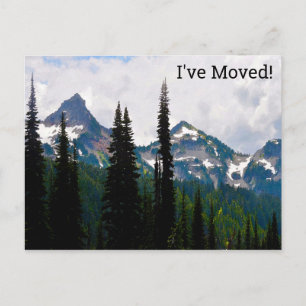 Cascade Peaks Waterverf Wijziging adres Briefkaart