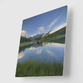 Cascade Ponds, Alberta Canada Vierkante Klok (Hoek)