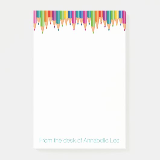 Cascade Rainbow Pencils Post-it® Notes (Voorkant)