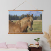 Cascade Range | Kastanjebruine paard Hangend Wandkleed (Slaapkamer)