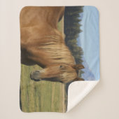 Cascade Range | Kastanjebruine Paard Sherpa Deken (Voorkant)