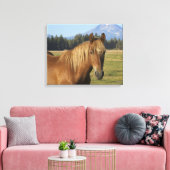 Cascade Range | Kastanjepaarden Canvas Afdruk (Insitu (Woonkamer))
