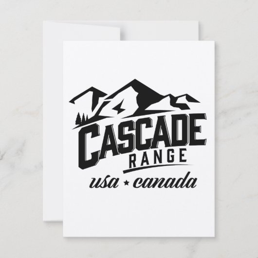 Cascade Range USA Canada logo. (Voorkant)