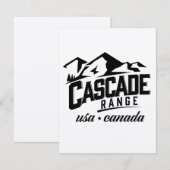 Cascade Range USA Canada logo. (Voorkant / Achterkant)