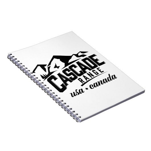 Cascade Range USA Canada logo. Notitieboek (Rechterzijde)