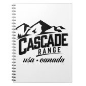 Cascade Range USA Canada logo. Notitieboek (Voorkant)