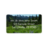 Cascade Range van Mount Rainier National Park Etiket (Voorkant)