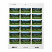 Cascade Range van Mount Rainier National Park Etiket (Full Sheet)