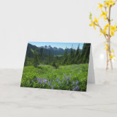 Cascade Range vanuit Mount Rainier National Park Kaart (Gele Bloem)