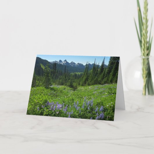 Cascade Range vanuit Mount Rainier National Park Kaart (Voorkant)