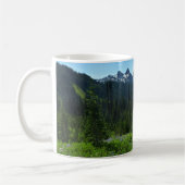 Cascade Range vanuit Mount Rainier National Park Koffiemok (Links)