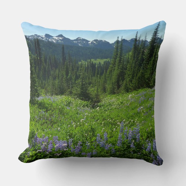 Cascade Range vanuit Mount Rainier National Park Kussen (Voorkant)