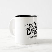 Cascade Range VS Canada logo. Tweekleurige Koffiemok (Voorkant links)