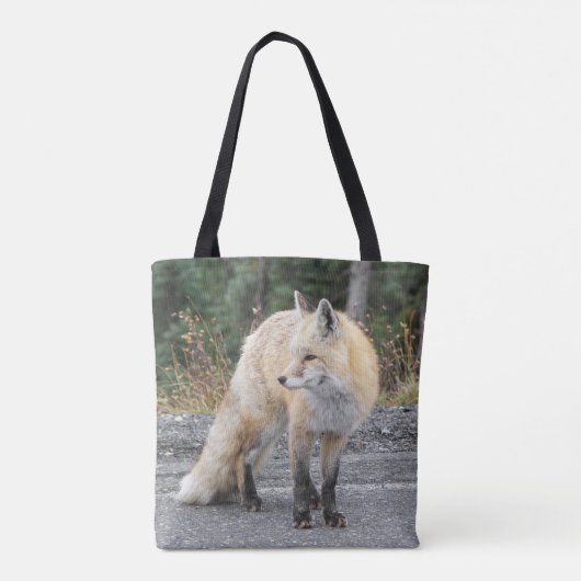 Cascade Red Fox Wildlife Foto Tote Bag (Achterkant)