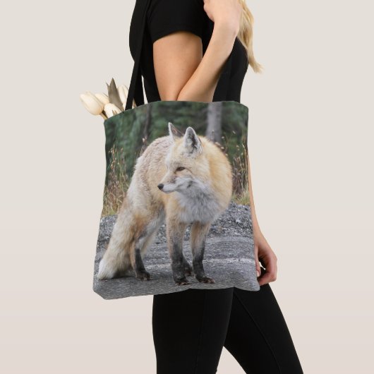 Cascade Red Fox Wildlife Foto Tote Bag (Dichtbij)